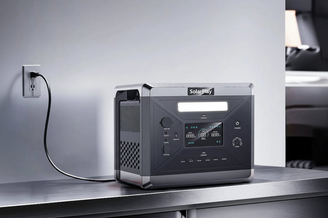 Q2501 / Q2402M Draagbare Power Station Q2501/Q2402M – 2400W AC – 2160Wh LiFePO4 Accu – Noodstroom & Solar Generator - Bivakshop