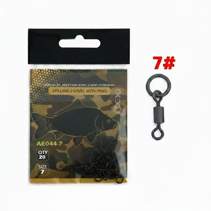 Quick Change Swivels (20x) – Snaps met Solid Ring - Bivakshop
