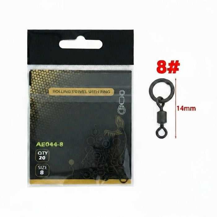 Quick Change Swivels (20x) – Snaps met Solid Ring - Bivakshop