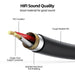 RCA audiokabel 0,3m - 1 mannelijke naar 2 vrouwelijke Y - splitter - Goud verguld voor speaker en versterker - Bivakshop