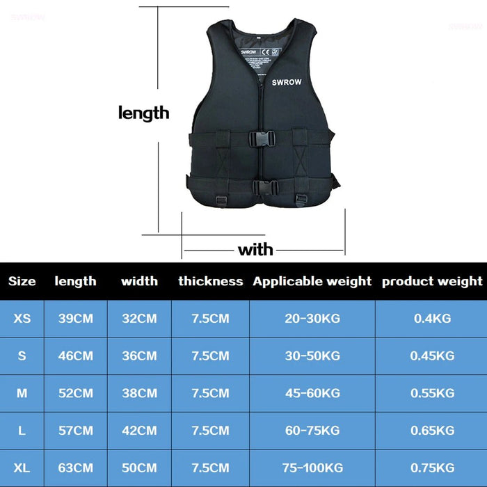 Reddingsvest voor heren – Verstelbaar drijfhulpmiddel voor zwemmen, varen & watersporten - Bivakshop