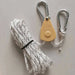 Reflecterend winddicht tenttouw – Verstelbare lanyard met gesp & katrol voor outdoor kamperen - Bivakshop