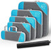 Reisset compressie organizers 6 - delig – lichtgewicht – met schoenentas - Bivakshop