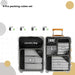 Reisset compressie organizers 6 - delig – lichtgewicht – met schoenentas - Bivakshop