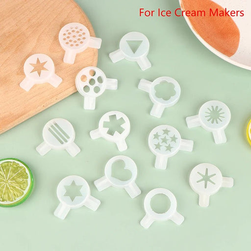 Reserveonderdeel ijsroom modeldeksels - Magic shape caps - Softijsmachine fittingen 29mm binnendiameter - Bivakshop