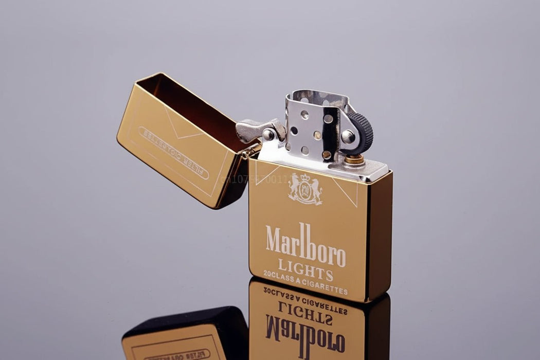 Retro Messing Kerosine Aansteker – Winddicht Slijpwielmechanisme – Klassieke Vintage Gadget - Bivakshop