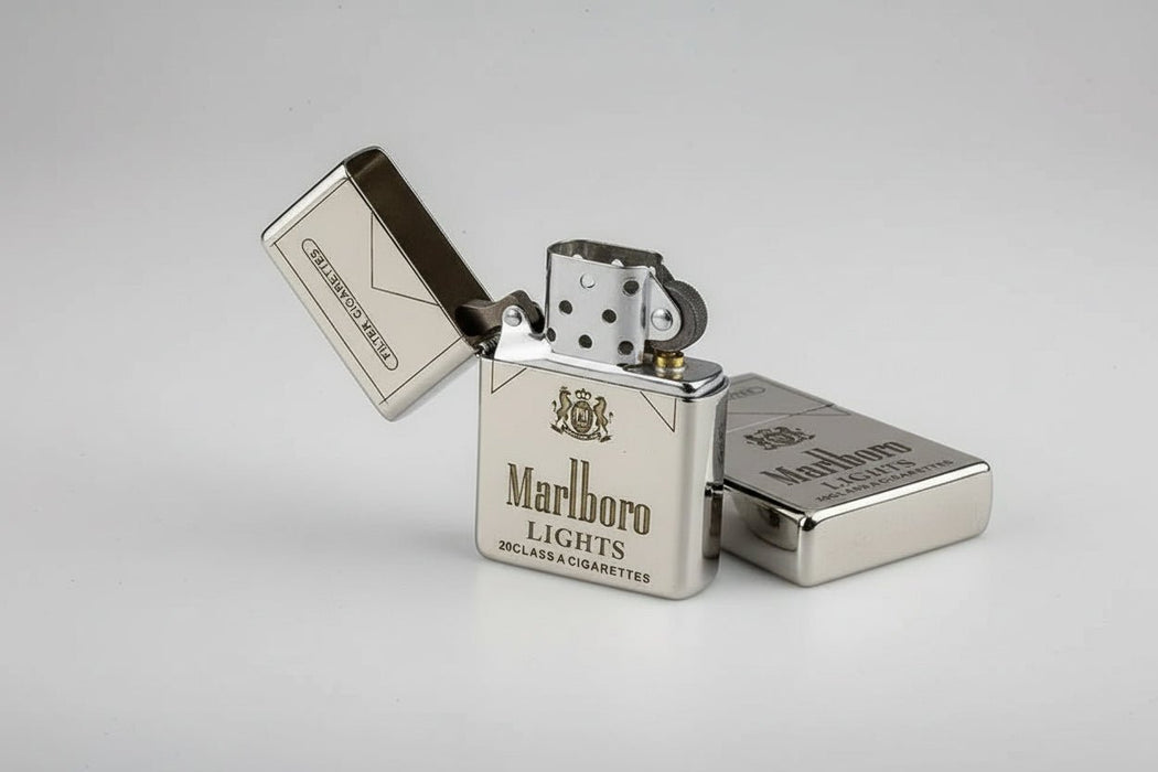 Retro Messing Kerosine Aansteker – Winddicht Slijpwielmechanisme – Klassieke Vintage Gadget - Bivakshop