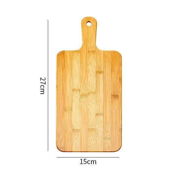 Robuuste Bamboe Snijplank met Handvat – Grote Houten Serveerplank voor Pizza, Groenten & Vlees - Bivakshop