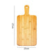 Robuuste Bamboe Snijplank met Handvat – Grote Houten Serveerplank voor Pizza, Groenten & Vlees - Bivakshop