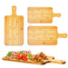 Robuuste Bamboe Snijplank met Handvat – Grote Houten Serveerplank voor Pizza, Groenten & Vlees - Bivakshop