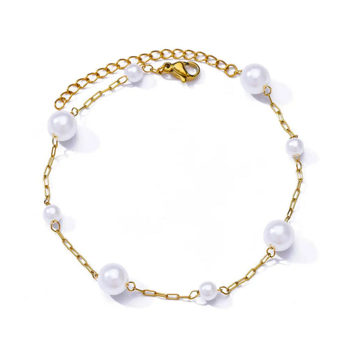 Roestvrijstalen evil eye armband - Dames emaille ketting - Zomer strandvoet sieraad 2024 - Bivakshop