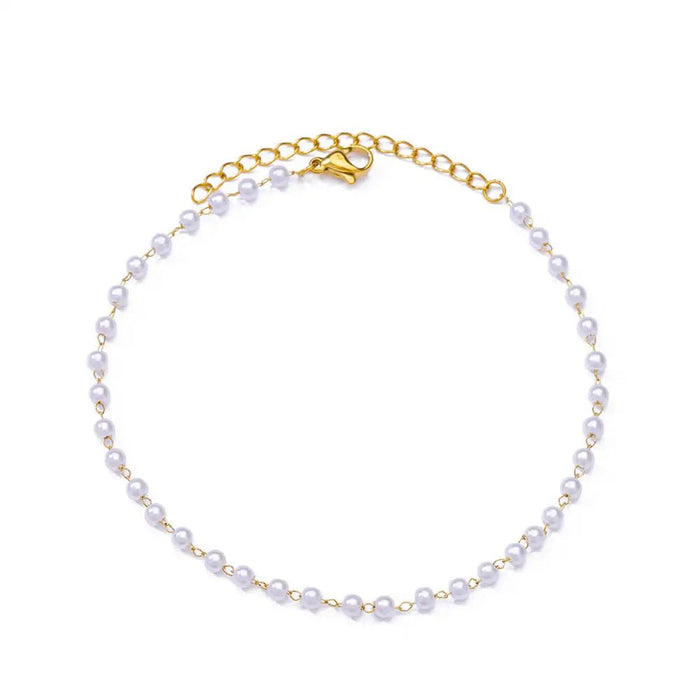 Roestvrijstalen evil eye armband - Dames emaille ketting - Zomer strandvoet sieraad 2024 - Bivakshop