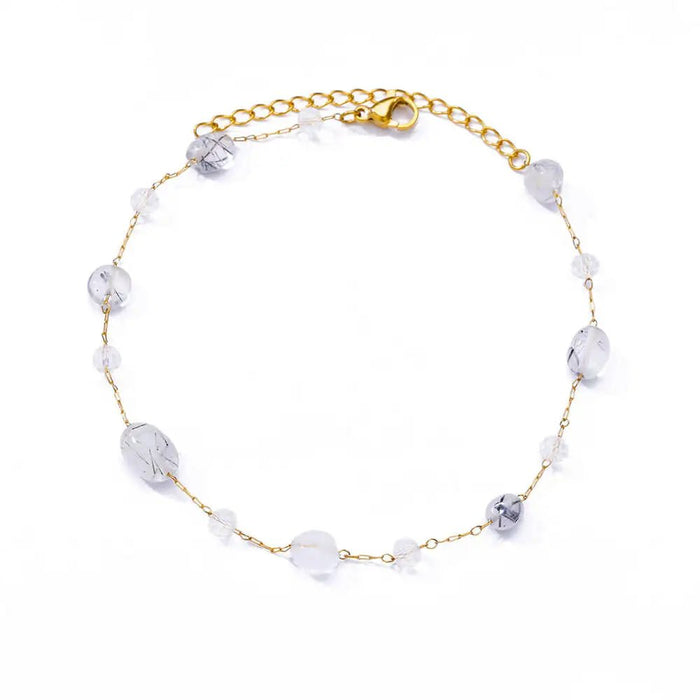 Roestvrijstalen evil eye armband - Dames emaille ketting - Zomer strandvoet sieraad 2024 - Bivakshop
