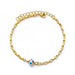 Roestvrijstalen evil eye armband - Dames emaille ketting - Zomer strandvoet sieraad 2024 - Bivakshop