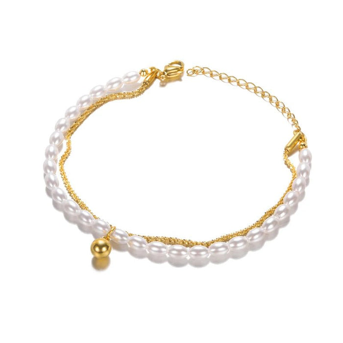 Roestvrijstalen evil eye armband - Dames emaille ketting - Zomer strandvoet sieraad 2024 - Bivakshop