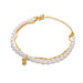Roestvrijstalen evil eye armband - Dames emaille ketting - Zomer strandvoet sieraad 2024 - Bivakshop