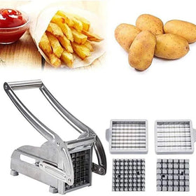 Bespaar 10% Roestvrijstalen frietsnijder - Snel en gemakkelijk snijden voor perfecte frietjes