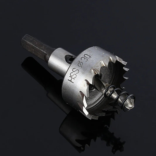 Roestvrijstalen gatenzaag - 30mm heavy - duty metaalboor - HSS centerboor voor staal en metaalbewerking - Bivakshop