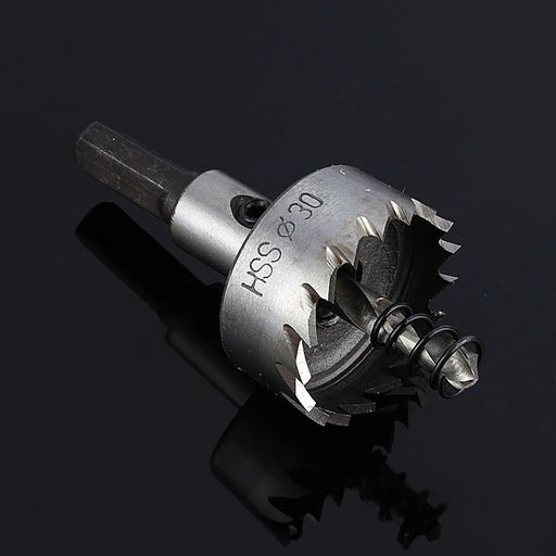 Roestvrijstalen gatenzaag - 30mm heavy - duty metaalboor - HSS centerboor voor staal en metaalbewerking - Bivakshop