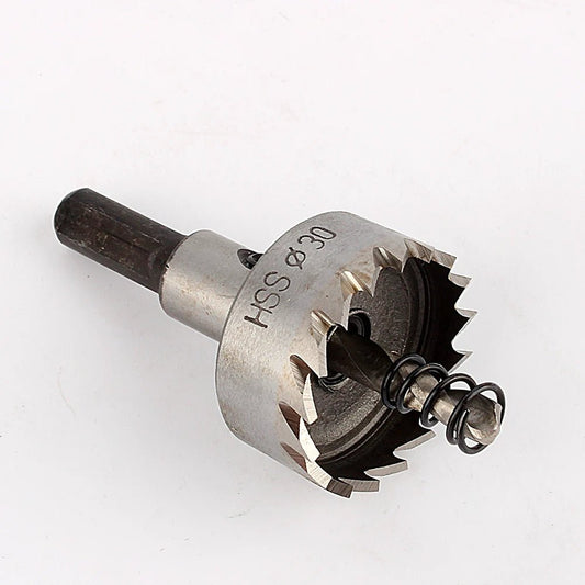 Roestvrijstalen gatenzaag - 30mm heavy - duty metaalboor - HSS centerboor voor staal en metaalbewerking - Bivakshop