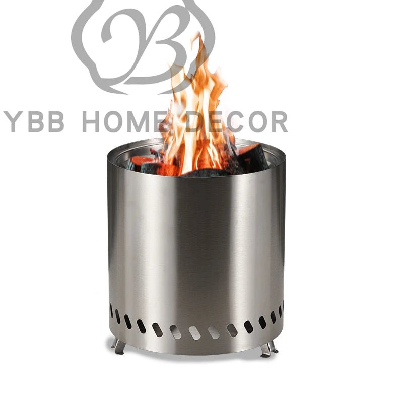 Roestvrijstalen Mini Houtkachel – Draagbare Campingkachel – Outdoor bonfire furnace 22cm - Bivakshop