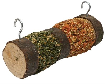 Rosewood - Naturals Double Woodroll – Knaagrol met Wortel & Peterselie (16×6,5×6,5 cm) - Bivakshop