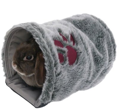 Rosewood - Snuggles Pluche Tunnel Knaagdier - Grijs (28x20 cm) - Bivakshop