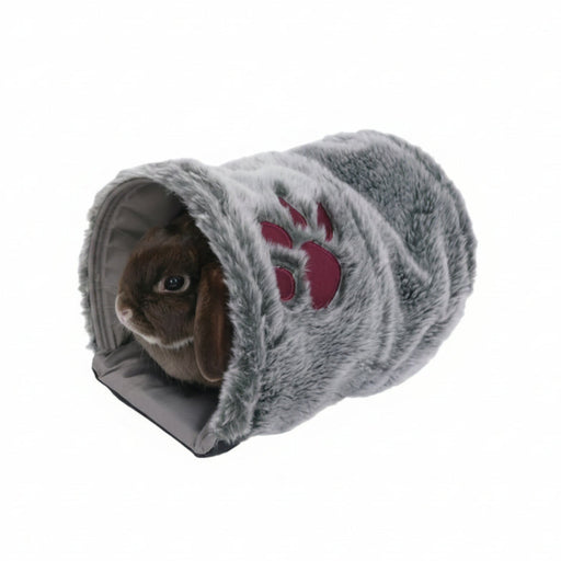 Rosewood - Snuggles Pluche Tunnel Knaagdier - Grijs (28x20 cm) - Bivakshop