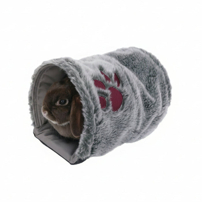 Rosewood - Snuggles Pluche Tunnel Knaagdier - Grijs (28x20 cm) - Bivakshop