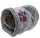 Rosewood - Snuggles Pluche Tunnel Knaagdier - Grijs (28x20 cm) - Bivakshop