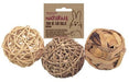 Rosewood - Trio Of Fun Balls - Natuurlijke Speelballen (8 cm - Bivakshop