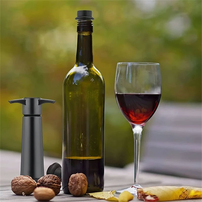 Rubberen Wijnstopper – Vacuümpomp Compatibel – Houdt Wijn Langer Vers - Bivakshop