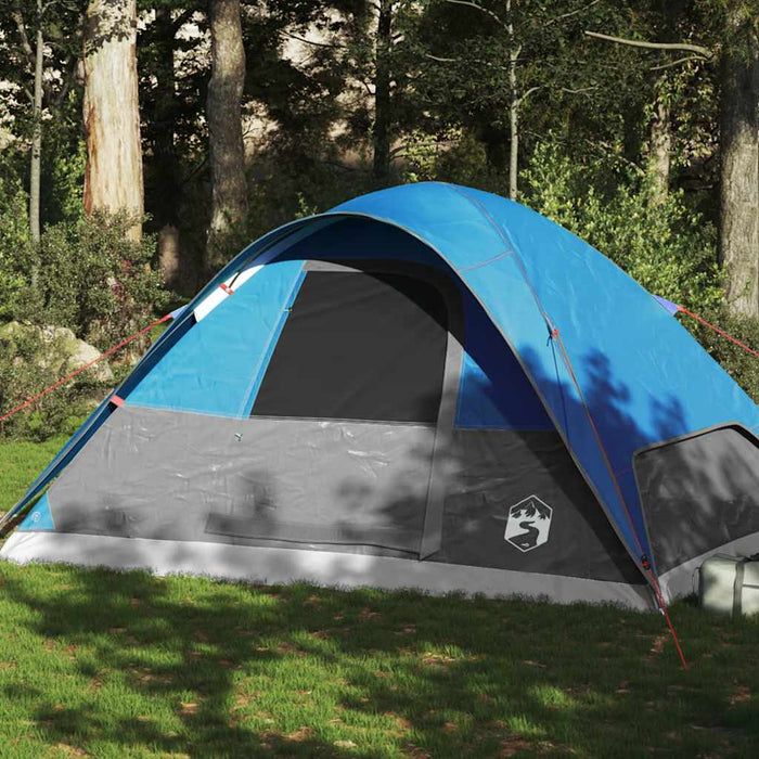 Ruime 6 - Persoons Koepeltent – Blauw – Waterdicht & Duurzaam voor Groepskamperen - Bivakshop