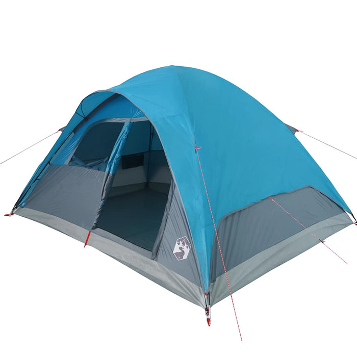 Ruime 6 - Persoons Koepeltent – Blauw – Waterdicht & Duurzaam voor Groepskamperen - Bivakshop