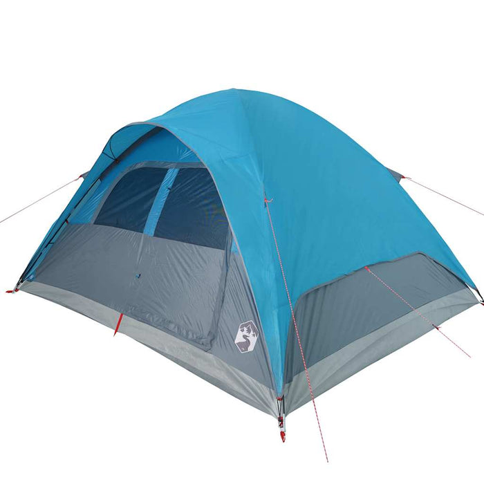 Ruime 6 - Persoons Koepeltent – Blauw – Waterdicht & Duurzaam voor Groepskamperen - Bivakshop