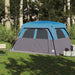 Ruime Gezinstent – Blauw – Waterdicht & Stabiel voor 4 - 6 Personen - Bivakshop