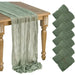 Rustieke kaasdoek tafelloper - Perfect voor boho bruiloften en feestelijke decoratie - Bivakshop