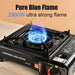 RVS backpacking gasbrander – draagbare campingkooktoestel met opbergkoffer - Bivakshop