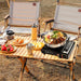 RVS backpacking gasbrander – draagbare campingkooktoestel met opbergkoffer - Bivakshop