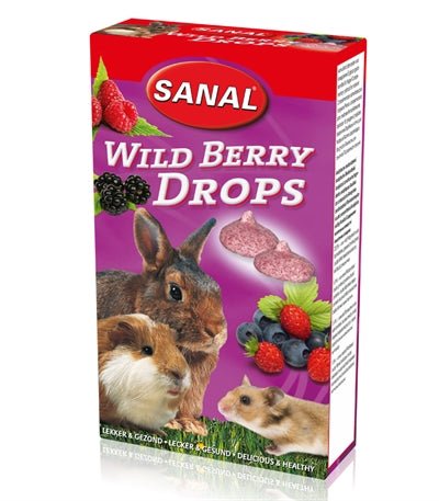 Sanal - Knaagdier 3 - Pack - Drops Yogurt / Salad / Wild Berry - Bivakshop