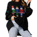Santa sequin print sweatshirt - Stijlvol en comfortabel voor kerst - Bivakshop