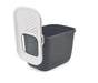 Savic - Kattenbak Hop In Antraciet / Wit - 58,5x39x39,5 cm - Top Entry - Bivakshop