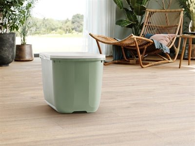 Savic - Kattenbak Hop In Botanical Groen - 58,5x39x39,5 cm - Top Entry - Bivakshop