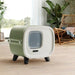 Savic - Kattenbak Mira Botanical Groen - 55,5x44x49,5 cm - Modern Design - Bivakshop