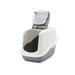 Savic - Kattenbak Nestor Grijs/Wit - 56x39x38,5 cm - Makkelijk Reinigbaar - Bivakshop