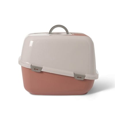 Savic - Kattenbak Nestor Jumbo Champagne Roze/Terracotta - 66,5x48,5x46,5 cm - Makkelijk Reinigbaar - Bivakshop