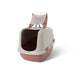 Savic - Kattenbak Nestor Jumbo Champagne Roze/Terracotta - 66,5x48,5x46,5 cm - Makkelijk Reinigbaar - Bivakshop