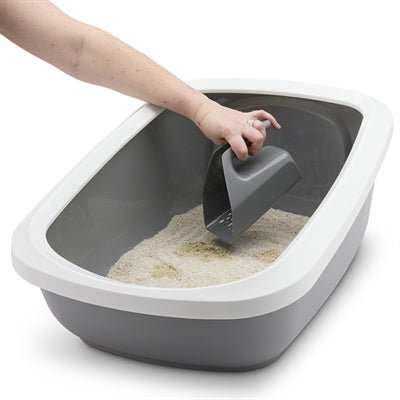 Savic - Sift Buddy Kattenbakschep - Grijs - 12x13,5x18 cm - Ergonomisch - Bivakshop