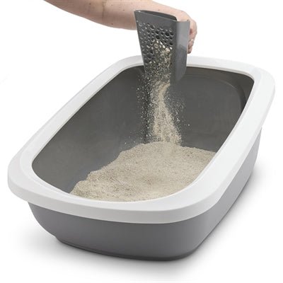 Savic - Sift Buddy Kattenbakschep - Grijs - 12x13,5x18 cm - Ergonomisch - Bivakshop