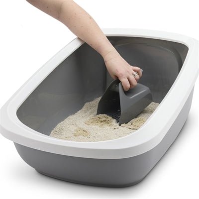 Savic - Sift Buddy Kattenbakschep - Grijs - 12x13,5x18 cm - Ergonomisch - Bivakshop